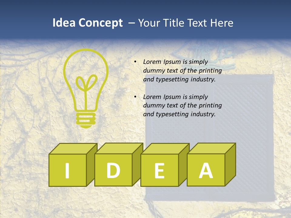 Window Home Spain PowerPoint Template