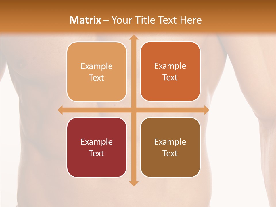 Beauty Sexy Pecks PowerPoint Template