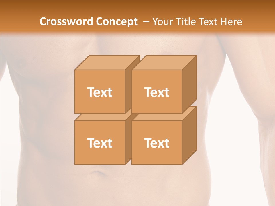 Beauty Sexy Pecks PowerPoint Template