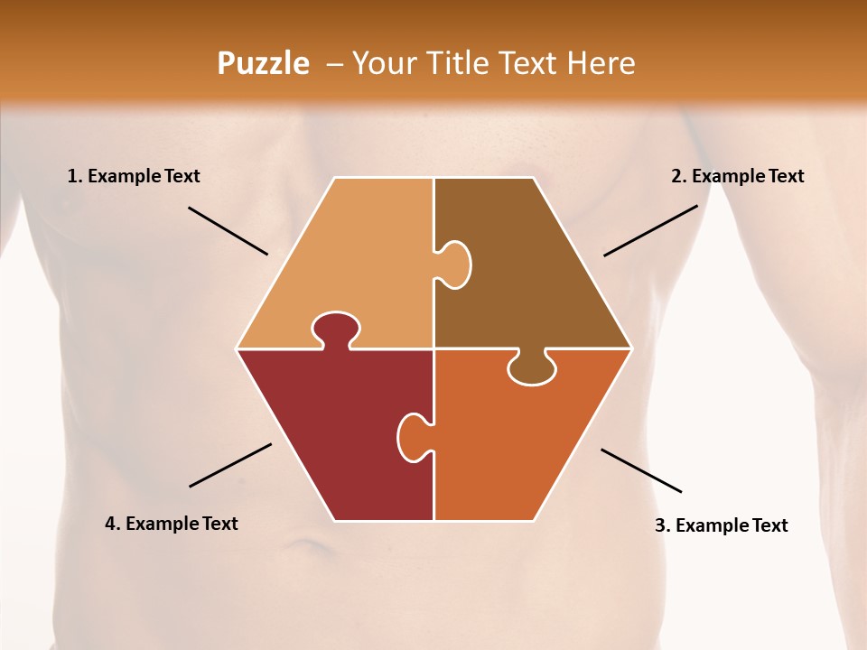 Beauty Sexy Pecks PowerPoint Template