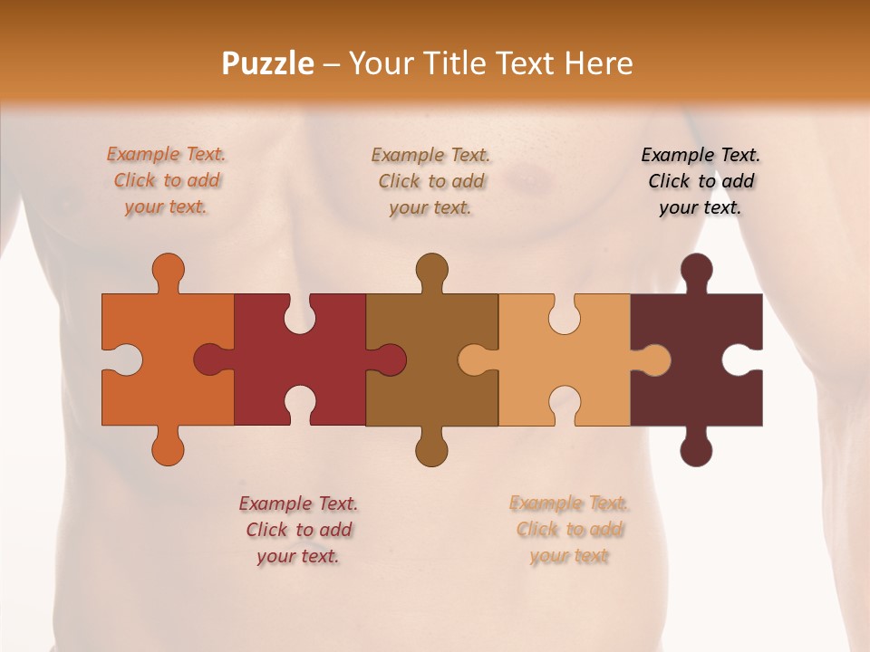 Beauty Sexy Pecks PowerPoint Template