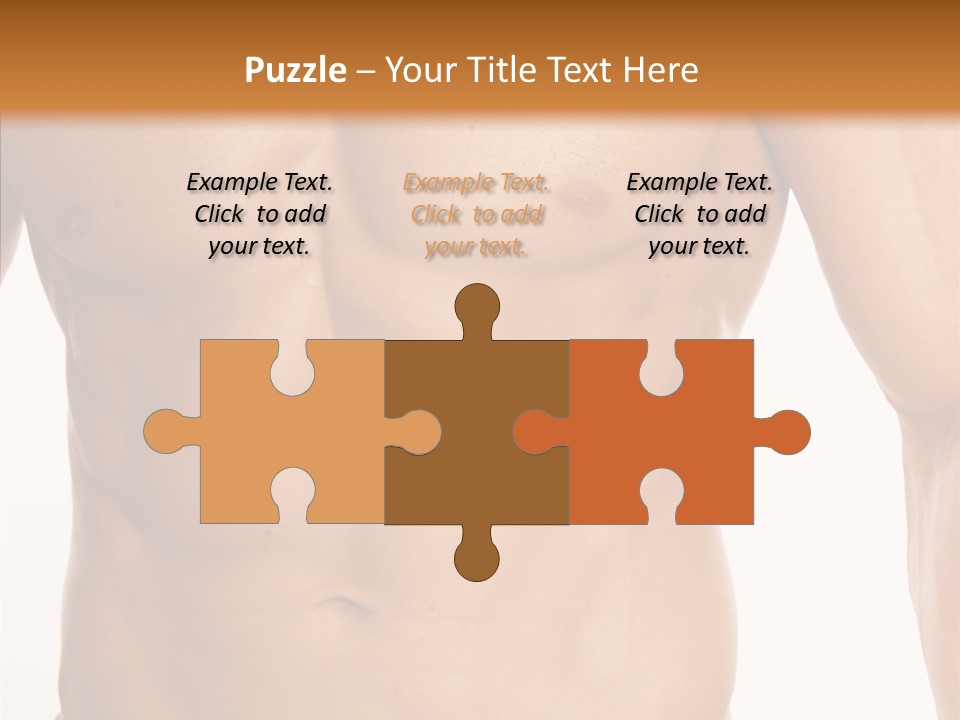 Beauty Sexy Pecks PowerPoint Template