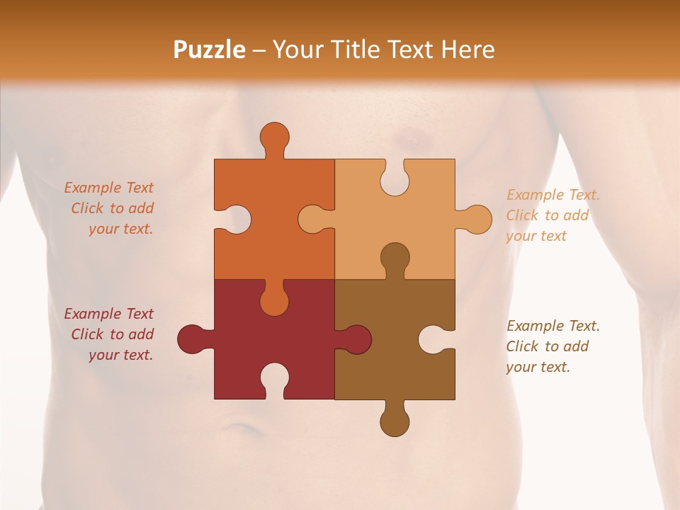 Beauty Sexy Pecks PowerPoint Template