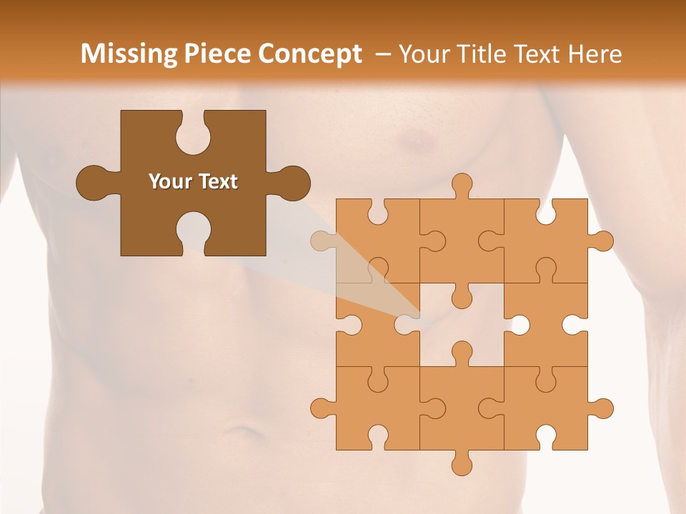 Beauty Sexy Pecks PowerPoint Template