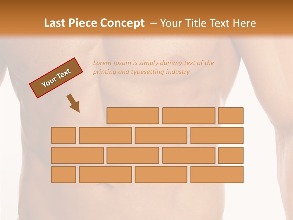 Beauty Sexy Pecks PowerPoint Template