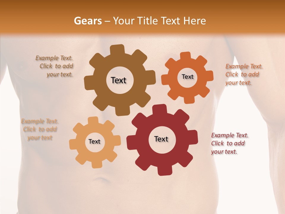 Beauty Sexy Pecks PowerPoint Template