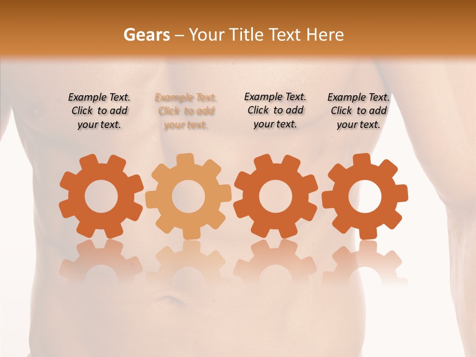 Beauty Sexy Pecks PowerPoint Template