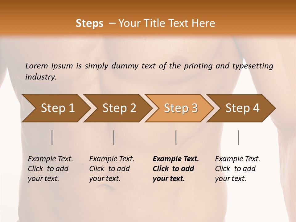 Beauty Sexy Pecks PowerPoint Template