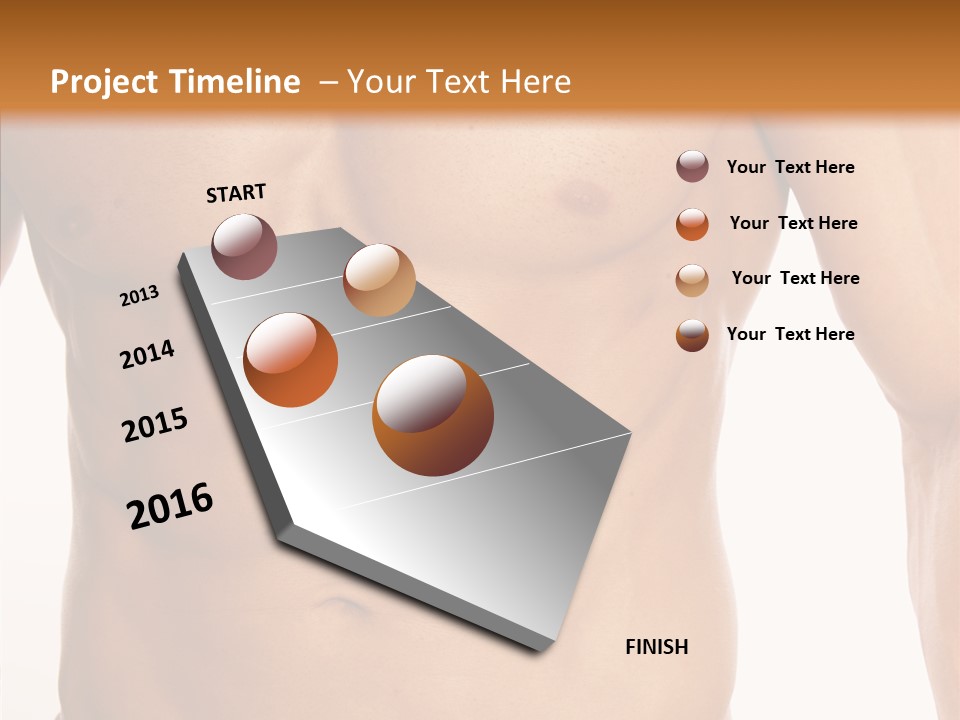 Beauty Sexy Pecks PowerPoint Template
