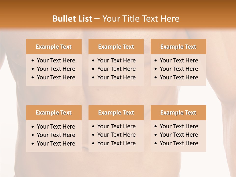 Beauty Sexy Pecks PowerPoint Template