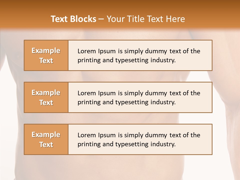 Beauty Sexy Pecks PowerPoint Template