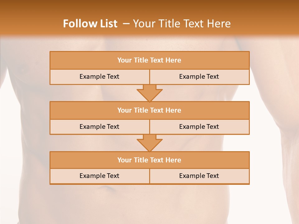 Beauty Sexy Pecks PowerPoint Template