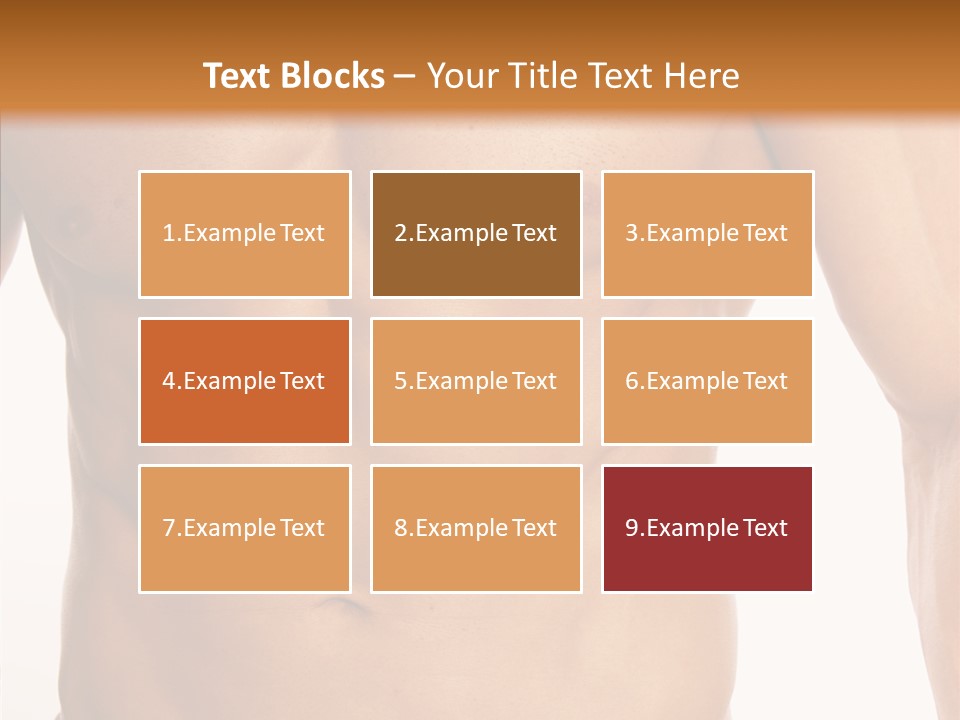 Beauty Sexy Pecks PowerPoint Template