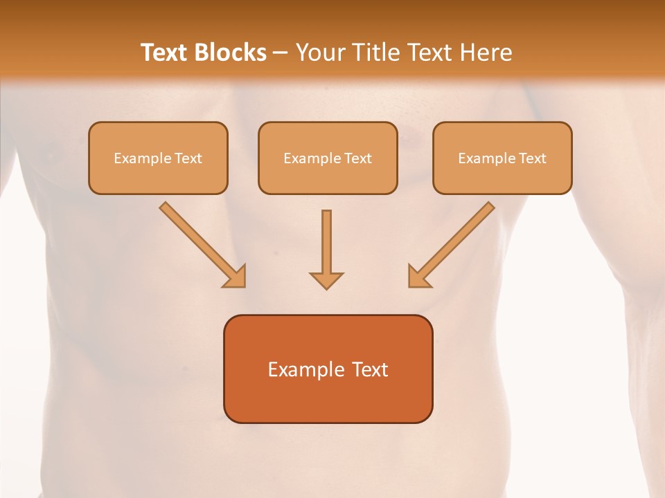 Beauty Sexy Pecks PowerPoint Template