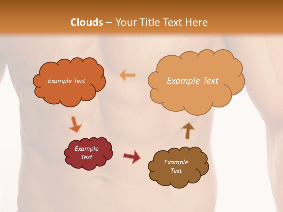 Beauty Sexy Pecks PowerPoint Template