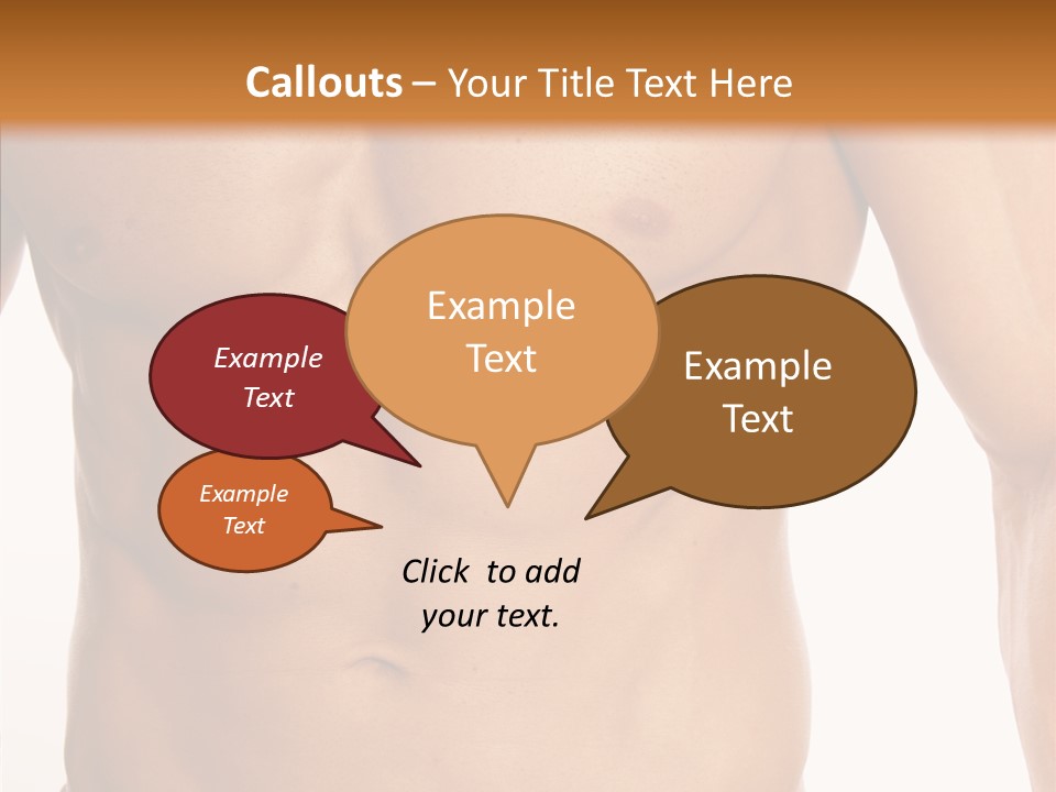 Beauty Sexy Pecks PowerPoint Template