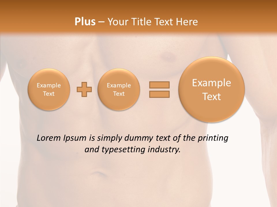 Beauty Sexy Pecks PowerPoint Template