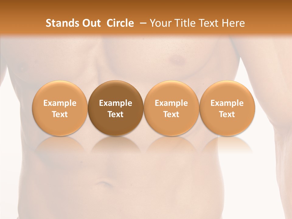 Beauty Sexy Pecks PowerPoint Template