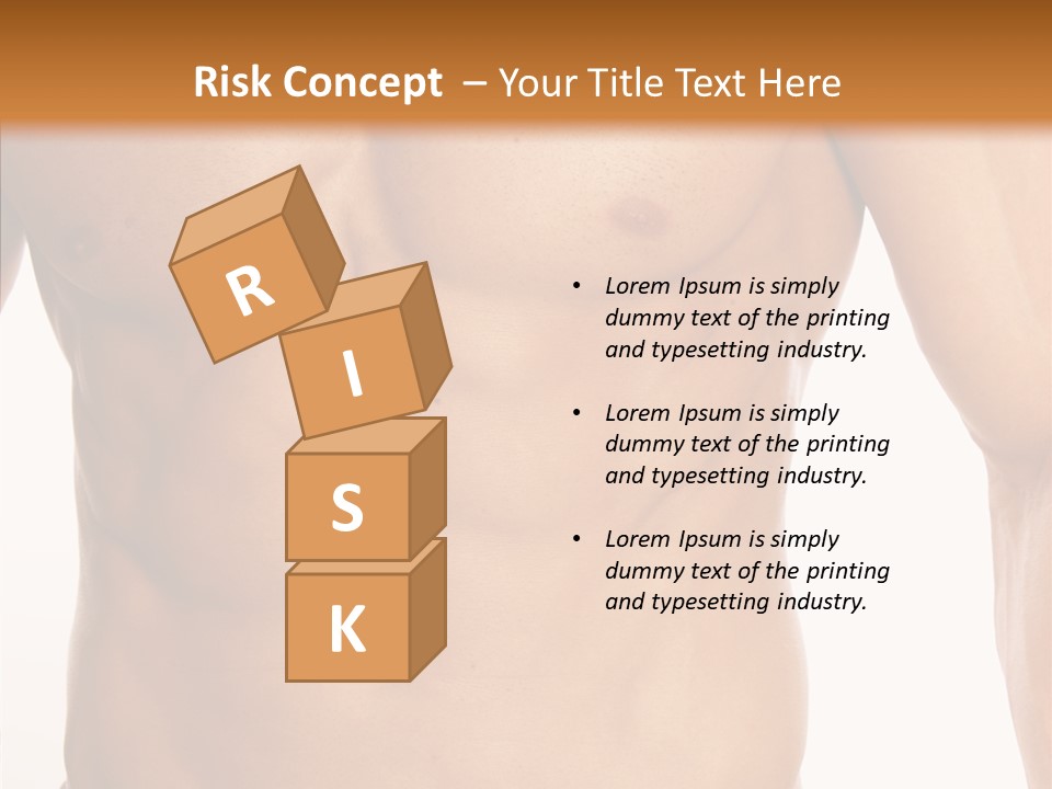 Beauty Sexy Pecks PowerPoint Template