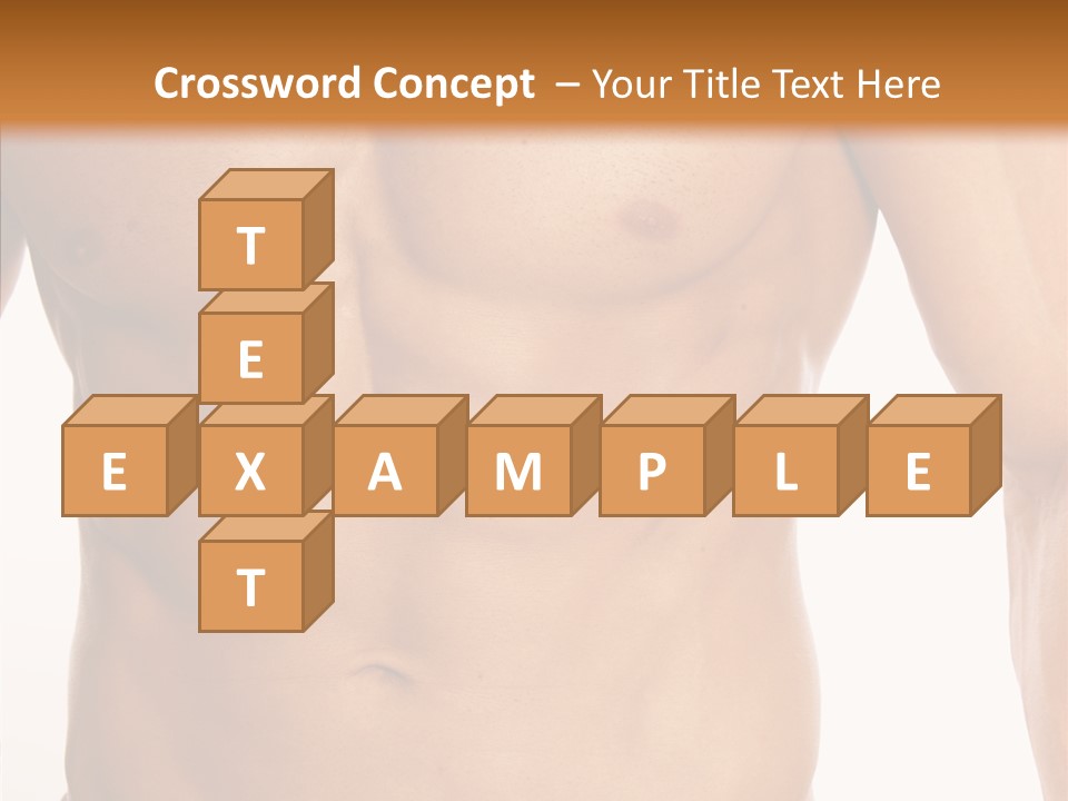 Beauty Sexy Pecks PowerPoint Template