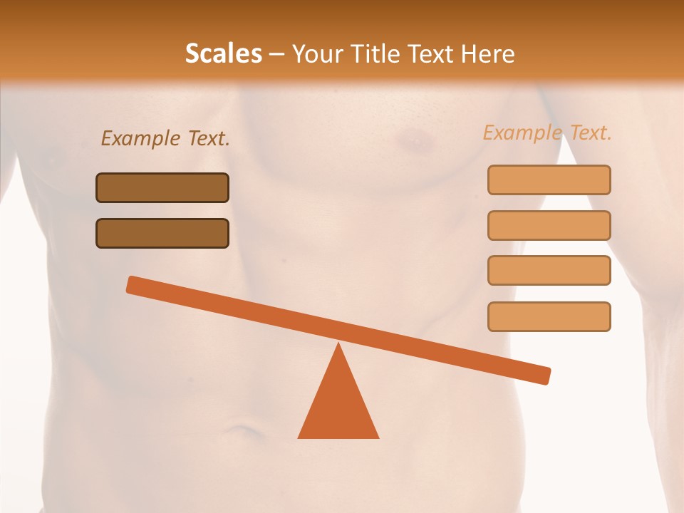 Beauty Sexy Pecks PowerPoint Template