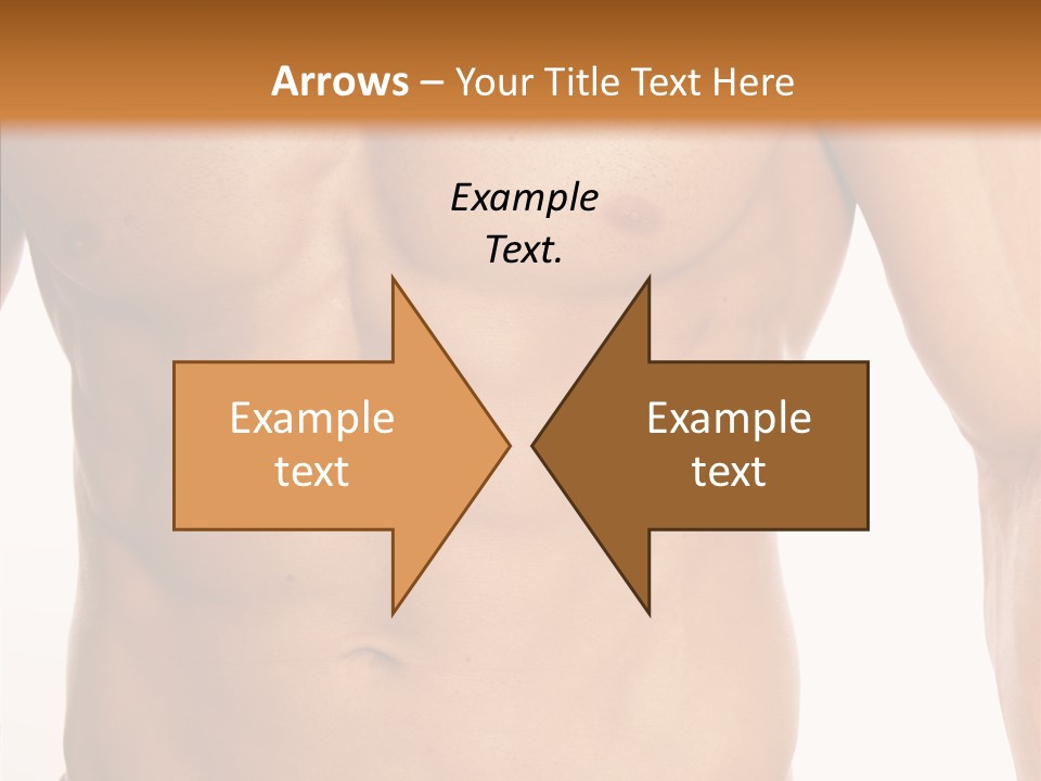 Beauty Sexy Pecks PowerPoint Template