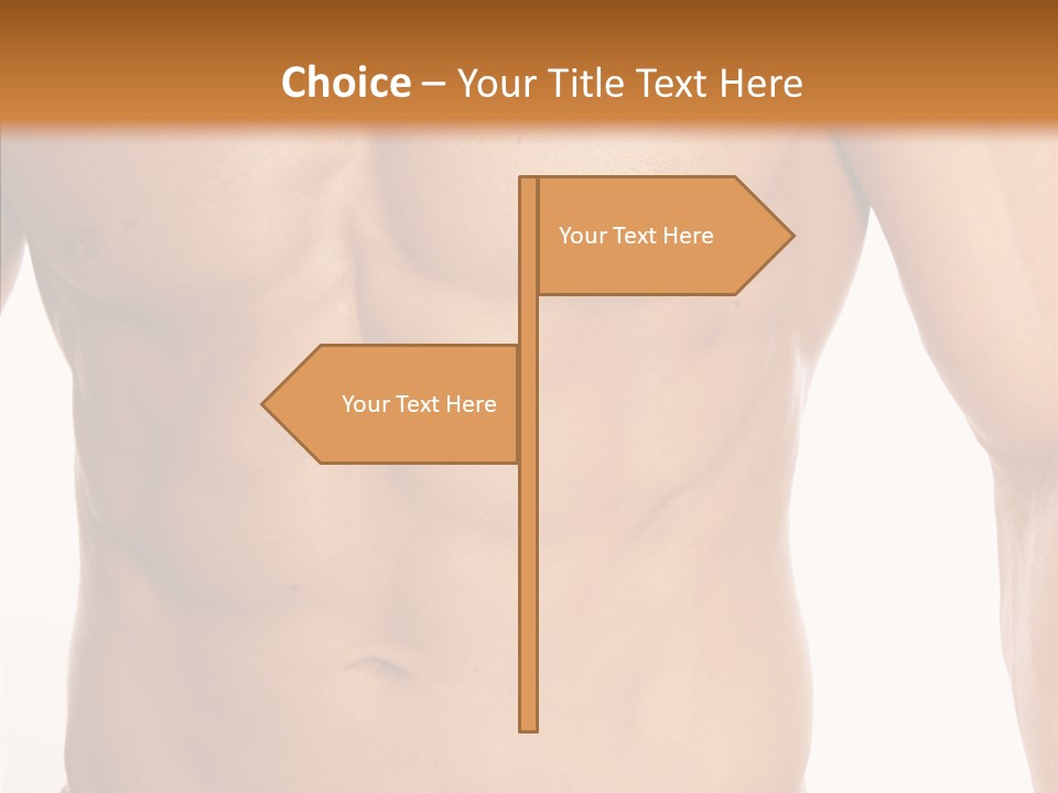 Beauty Sexy Pecks PowerPoint Template