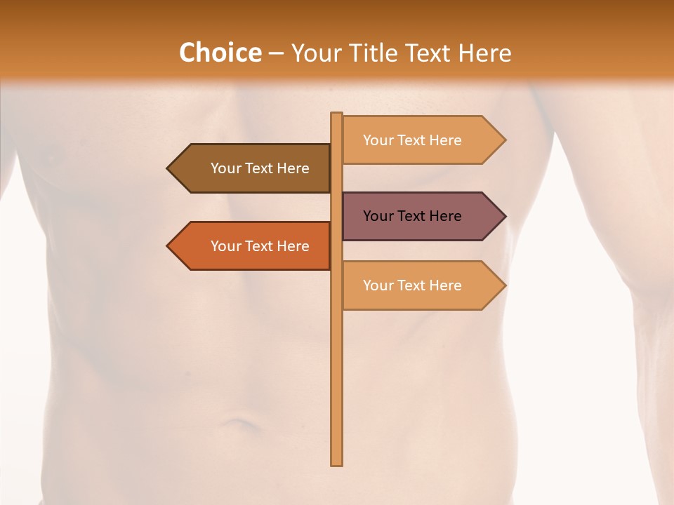 Beauty Sexy Pecks PowerPoint Template