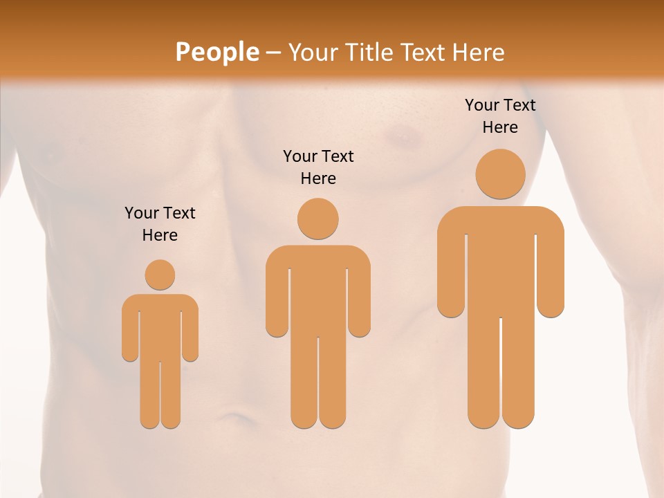 Beauty Sexy Pecks PowerPoint Template