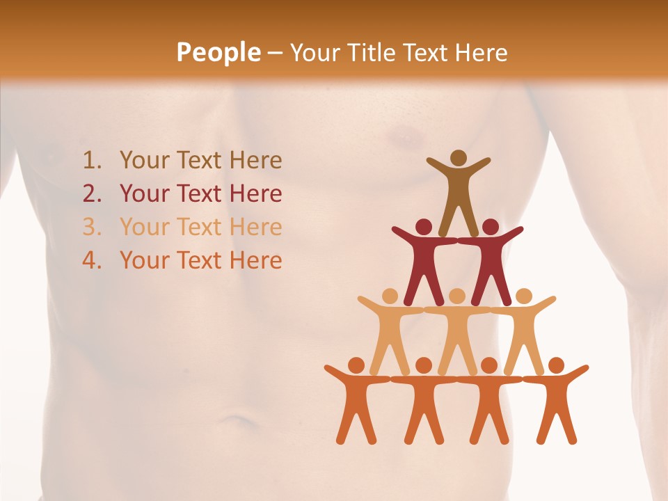 Beauty Sexy Pecks PowerPoint Template