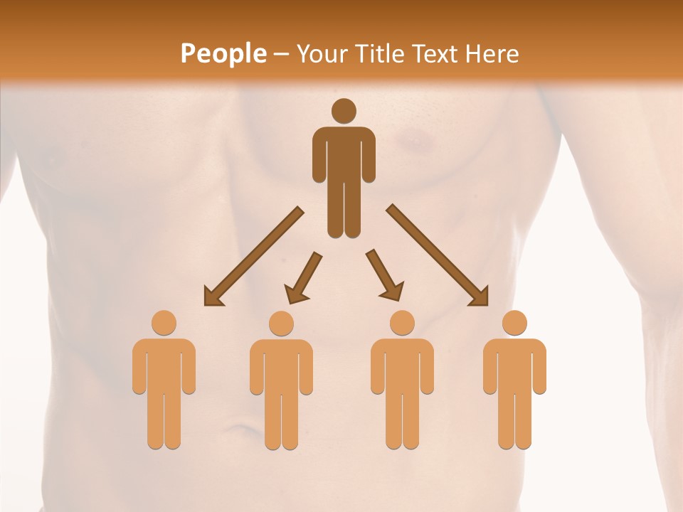 Beauty Sexy Pecks PowerPoint Template