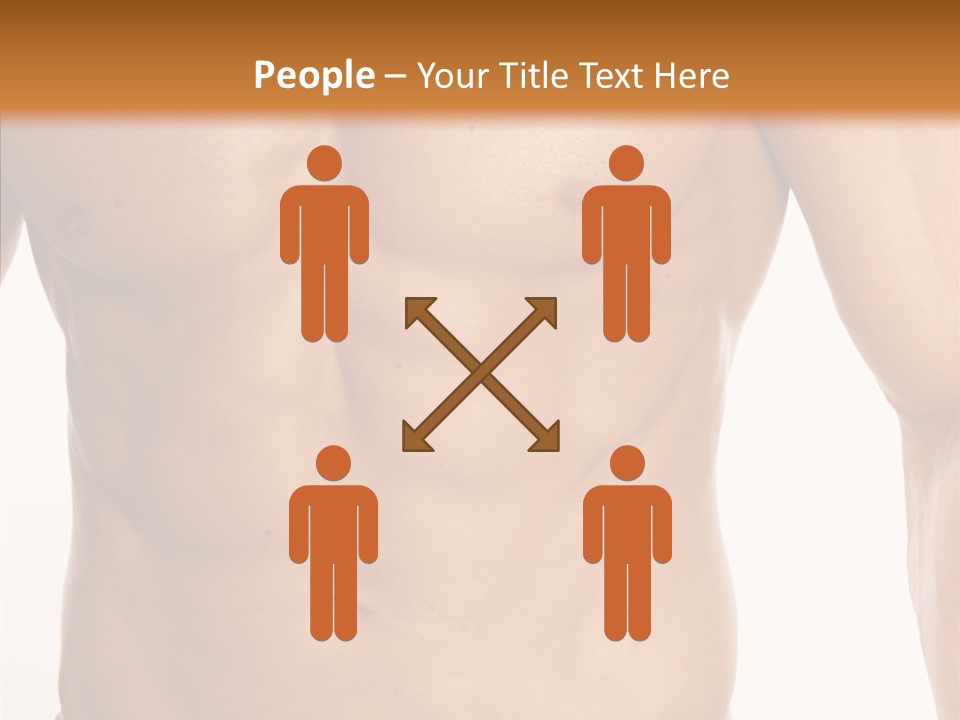 Beauty Sexy Pecks PowerPoint Template
