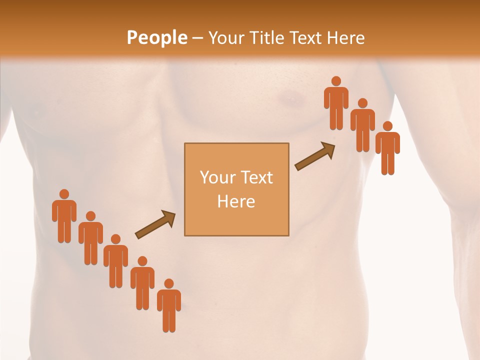 Beauty Sexy Pecks PowerPoint Template