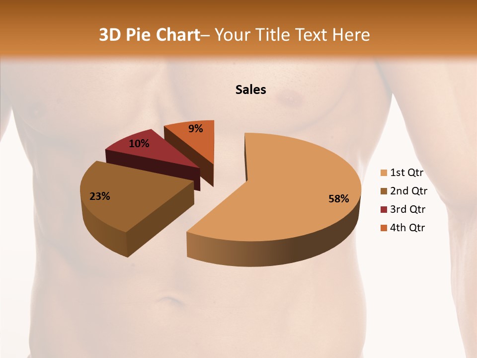 Beauty Sexy Pecks PowerPoint Template