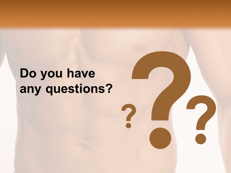 Beauty Sexy Pecks PowerPoint Template