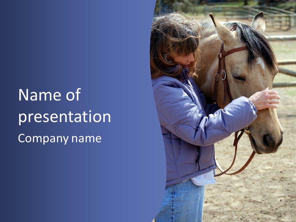 Boomer Age Horseback PowerPoint Template