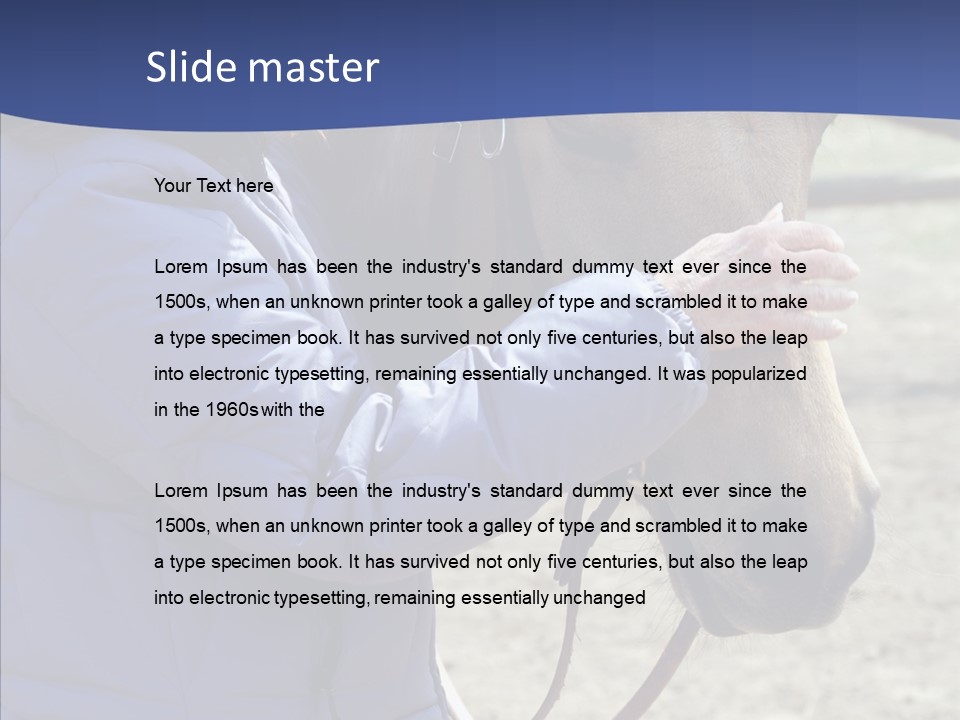 Boomer Age Horseback PowerPoint Template