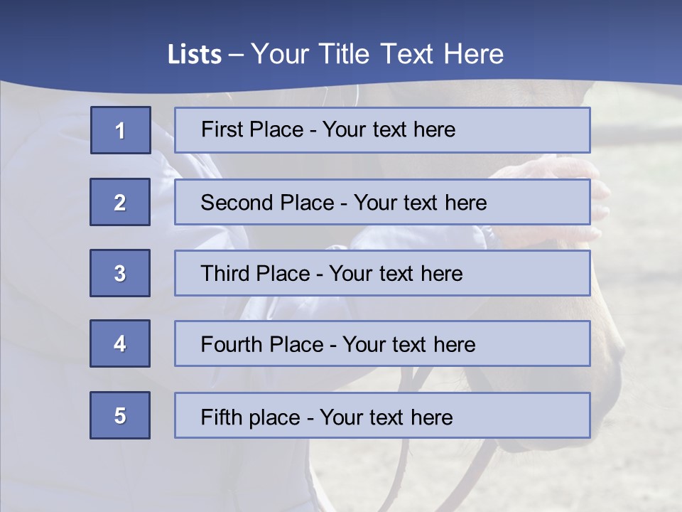 Boomer Age Horseback PowerPoint Template