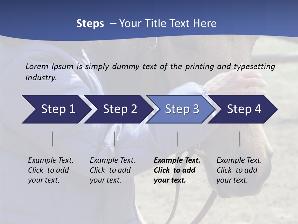 Boomer Age Horseback PowerPoint Template