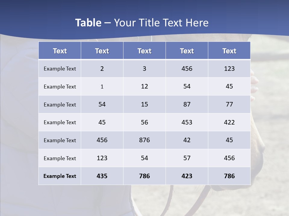 Boomer Age Horseback PowerPoint Template