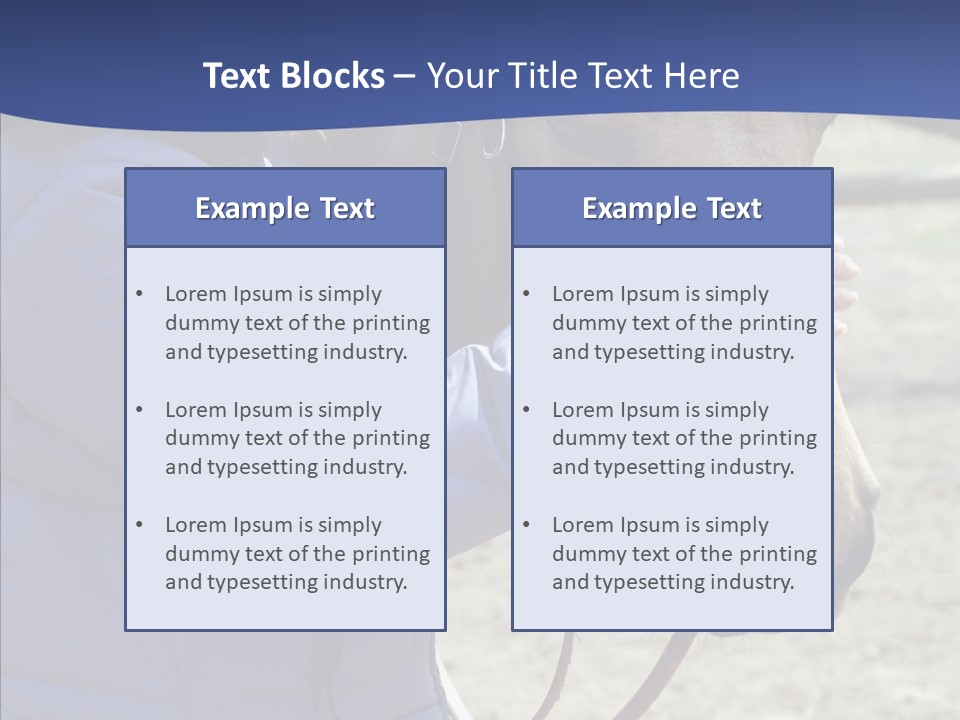 Boomer Age Horseback PowerPoint Template
