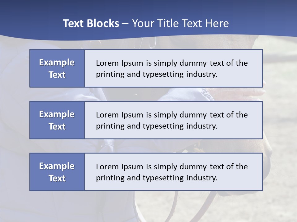 Boomer Age Horseback PowerPoint Template
