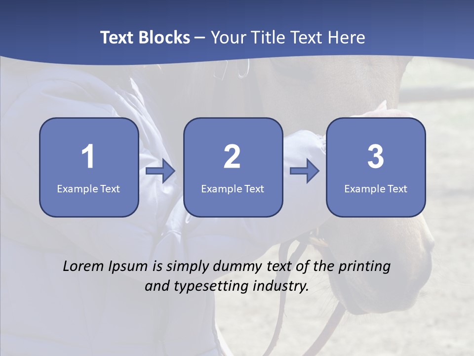 Boomer Age Horseback PowerPoint Template