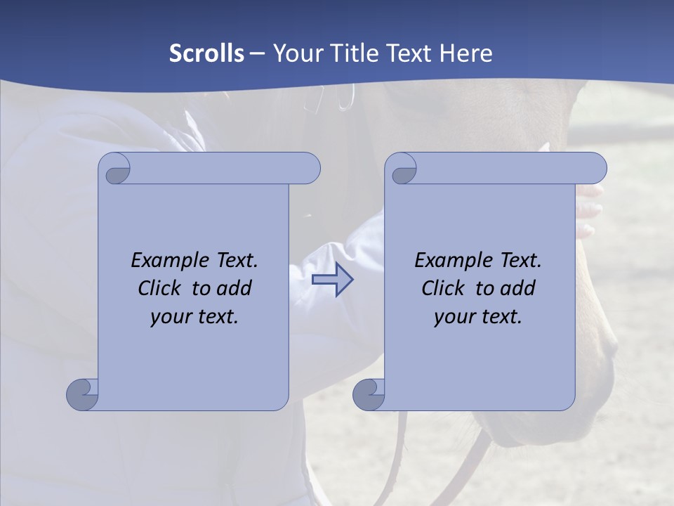 Boomer Age Horseback PowerPoint Template