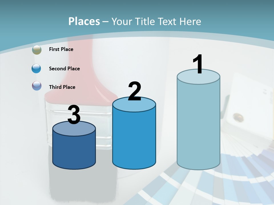 Orange Makeover Turquoise PowerPoint Template