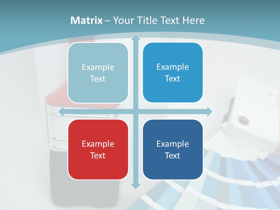 Orange Makeover Turquoise PowerPoint Template