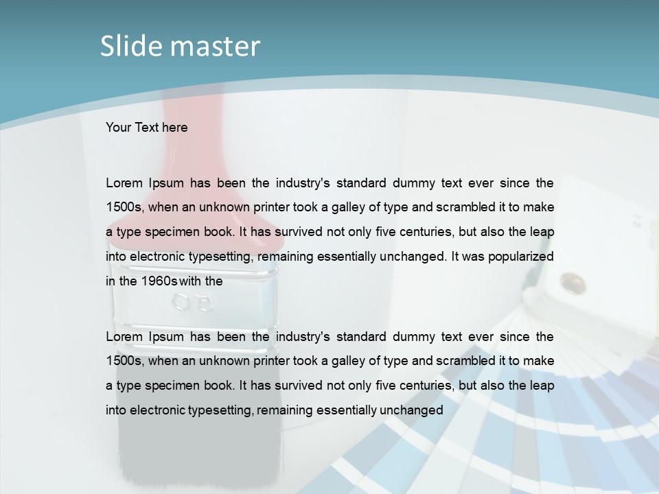 Orange Makeover Turquoise PowerPoint Template