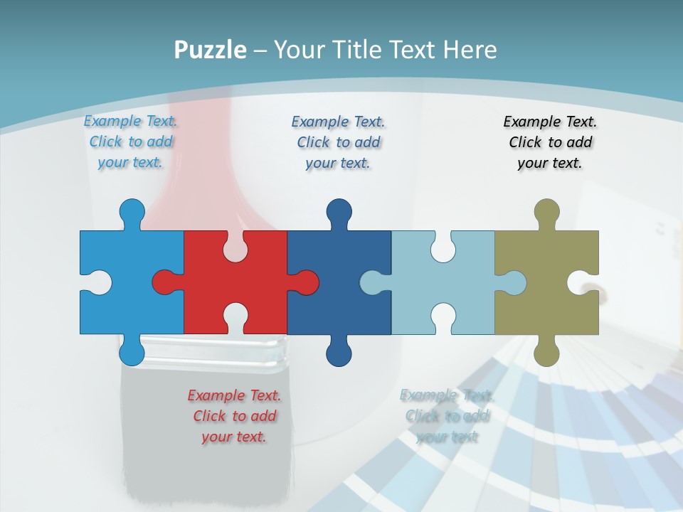 Orange Makeover Turquoise PowerPoint Template