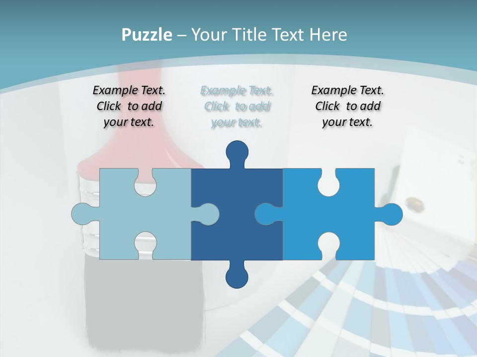 Orange Makeover Turquoise PowerPoint Template