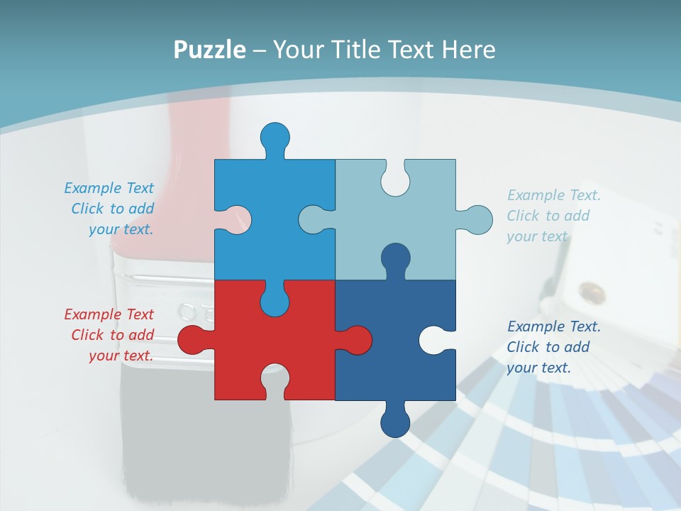 Orange Makeover Turquoise PowerPoint Template